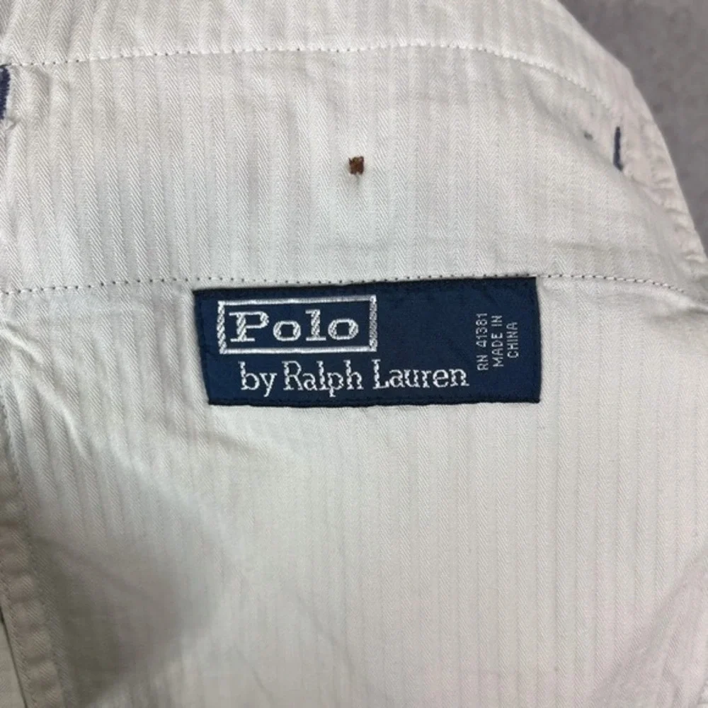 Vintage Polo Ralph Lauren Pants Mens 40x32 (Actual 40x27.5) Linen Silk Pleated